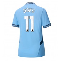 Camiseta Manchester City Jeremy Doku #11 Primera Equipación para mujer 2024-25 manga corta